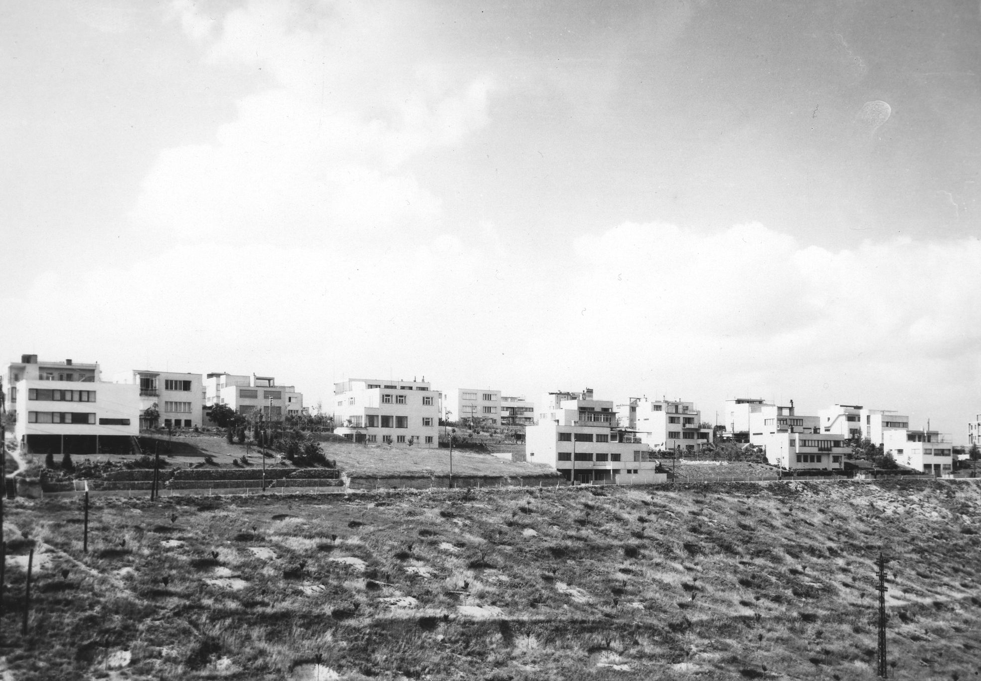Dokončení výstavby osady Baba, 1932 (foto František Illek)